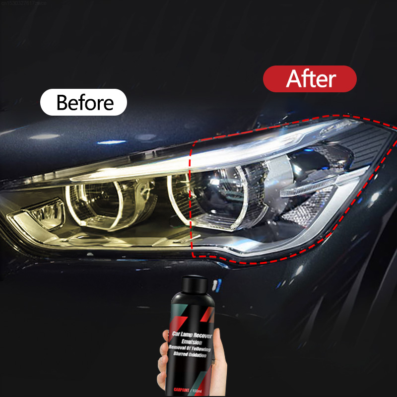 Car Headlight Restoration Polish Kit – Scratch Remover, Oxidation Cleaner & Headlamp Repair Paste